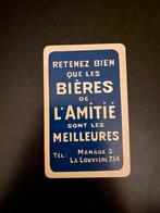 Speelkaart brasserie l'AMITIÉ - Manage La Louvière, Ophalen, Zo goed als nieuw, Speelkaart(en)