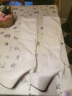 Lange witte dames laarzen maat 39, Ophalen of Verzenden, Wit, Hoge laarzen