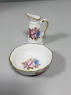 ROYAL PORCELAIN P. Limoges 24KT Gold melkkan en schaaltje, Ophalen of Verzenden
