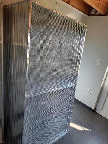 19 ALUMINIUM STANDAARDPANELEN VOOR VOLIÈRE 5 X 2 X 2 . NIEUW beschikbaar voor biedingen