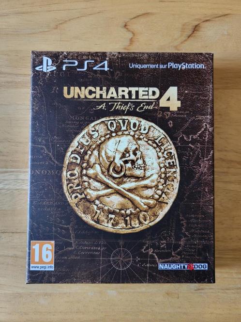 Jeu PS4 Uncharted 4 (Coffret édition collector), Consoles de jeu & Jeux vidéo, Jeux | Sony PlayStation 4, Comme neuf, Aventure et Action