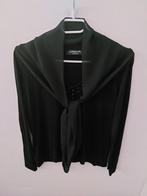 blouse+écharpe taille L marque PASSPORT, Comme neuf, Noir, PASSPORT, Manches longues