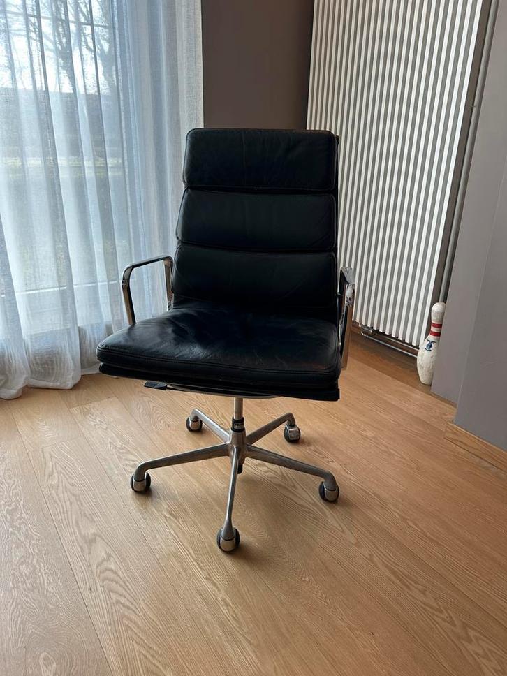 Eames Soft Pad - Vintage, Huis en Inrichting, Bureaustoelen, Gebruikt, Bureaustoel, Zwart, Ophalen