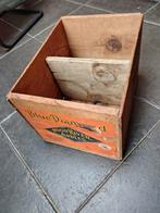 oude houten kist/bak, Ophalen, Gebruikt