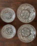 Set van 4 kommen/serveerschalen in glas., Ophalen of Verzenden