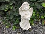 Engel beeld met kruis, gemaakt van polystone, Ophalen of Verzenden, Kunststof, Engelenbeeld