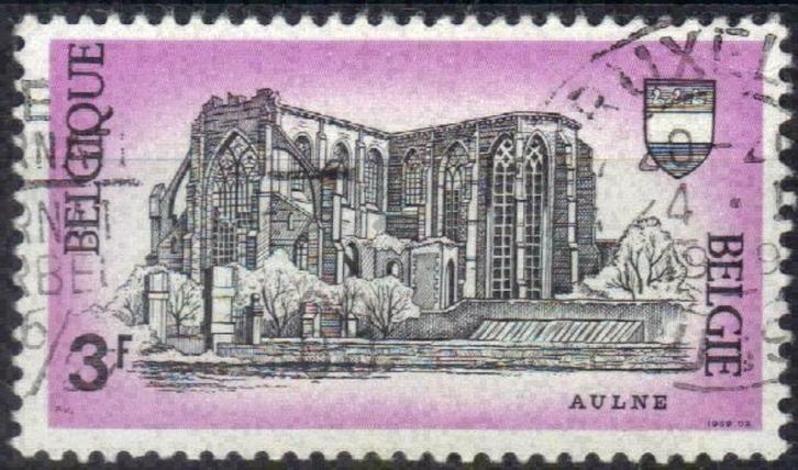 Belgique 1969 - Yvert/OBP 1483 - Abbaye d'Aulne à Gozée (ST), Timbres & Monnaies, Timbres | Europe | Belgique, Affranchi, Envoi