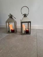 Duo Flamant lantaarns / windlichte, Huis en Inrichting, Ophalen, Zo goed als nieuw