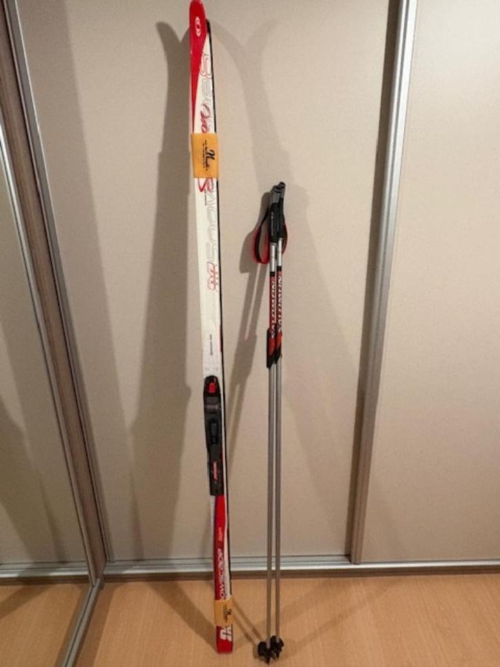 langlaufskies merk Salomon, Sport en Fitness, Skiën en Langlaufen, Zo goed als nieuw, Ski's, Langlaufen, Salomon, 180 cm of meer