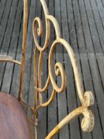 Tafel& stoelen in smeedwerk, Tuin en Terras, Ophalen, Zo goed als nieuw