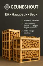 Halve pallet ovengedroogd gekloofd berken/ haardhout 25cm, Tuin en Terras, Verzenden