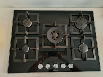 Siemens gas kookplaat 5 bekken EP716QB21E / 52, Ophalen, Gebruikt, Inbouw, Gas