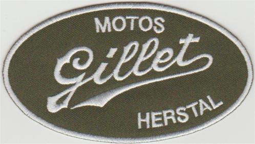 Motos Gillet Herstal stoffen opstrijk patch embleem, Motoren, Accessoires | Overige, Nieuw, Verzenden