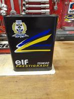 Oude lege oliekan elf prestigrade 15w40, Verzenden, Gebruikt, Overige typen
