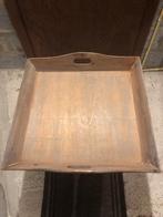houten dienblad, Huis en Inrichting, Ophalen, Zo goed als nieuw, Vierkant, Hout