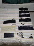 ⌨️ LOT 9 Keyboards, Computers en Software, Toetsenborden, Ophalen, Azerty, Gebruikt, Multimediatoetsen