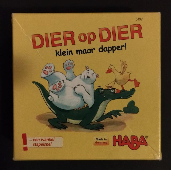 Haba: DIER op DIER klein maar dapper! (Klein), Hobby en Vrije tijd, Gezelschapsspellen | Bordspellen, Gebruikt, Ophalen of Verzenden