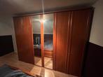 Volwaardige slaapkamer, Huis en Inrichting, Slaapkamer | Complete slaapkamers, Ophalen, Zo goed als nieuw, Tweepersoons, Couleur merisier