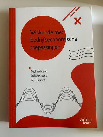 Wiskunde met bedrijfseconomische toepassingen beschikbaar voor biedingen