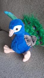 Pluche Knuffeldier Pauw - 24 cm, Ophalen of Verzenden, Zo goed als nieuw