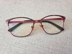 Metalen brilmontuur rood., Handtassen en Accessoires, Ophalen of Verzenden, Zo goed als nieuw, Rood