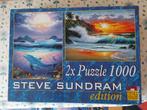 boîte à puzzle 2x1000 pièces - Spielspass - Édition Sundram, Enlèvement ou Envoi, 500 à 1500 pièces, Comme neuf, Puzzle