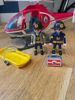 Playmobil hélicoptère de pompiers, Enlèvement, Comme neuf, Ensemble complet