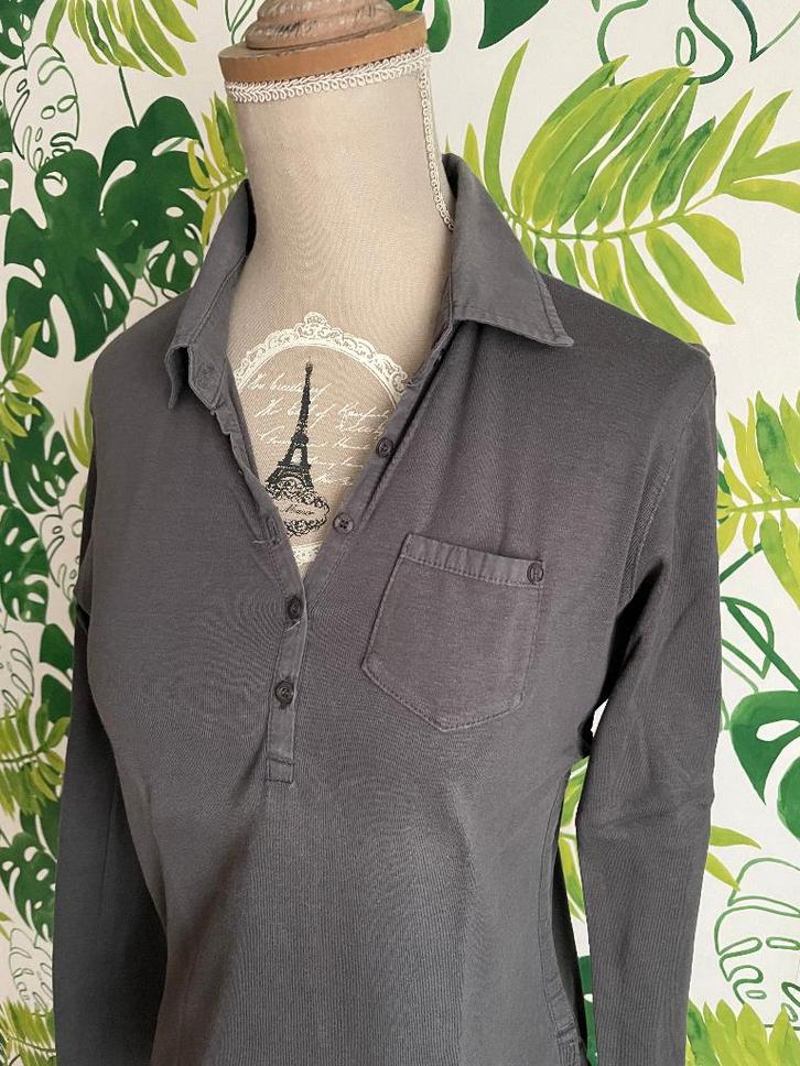 grijs T-shirt River Woods - S - GRATIS zomerpulletje, Kleding | Dames, T-shirts, Zo goed als nieuw, Maat 36 (S), Grijs, Lange mouw