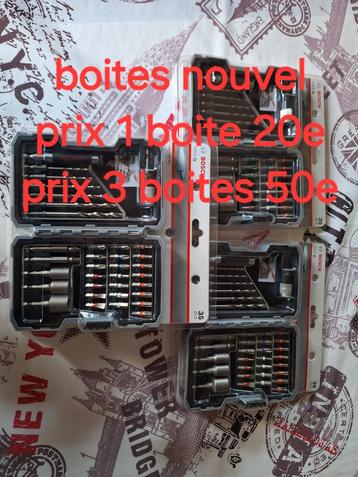 Diverse boite de mèche embouts béats neuf bosh  beschikbaar voor biedingen