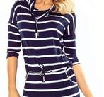 nieuw marineblauw wit gestreepte jurk kleed , mt M, Kleding | Dames, Jurken, Maat 38/40 (M), Blauw, Nieuw, Ophalen of Verzenden