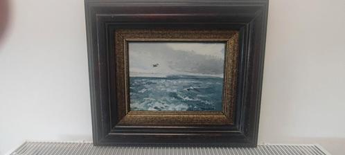 mooi oud olieverf schilderij op doek gesigneerd, Antiek en Kunst, Kunst | Schilderijen | Klassiek, Ophalen of Verzenden