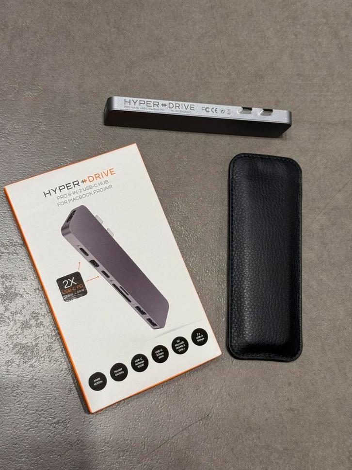 HyperDrive PRO USB-C-hub (8-in-2, voor MacBooks), Computers en Software, Apple Desktops, Zo goed als nieuw, Ophalen of Verzenden