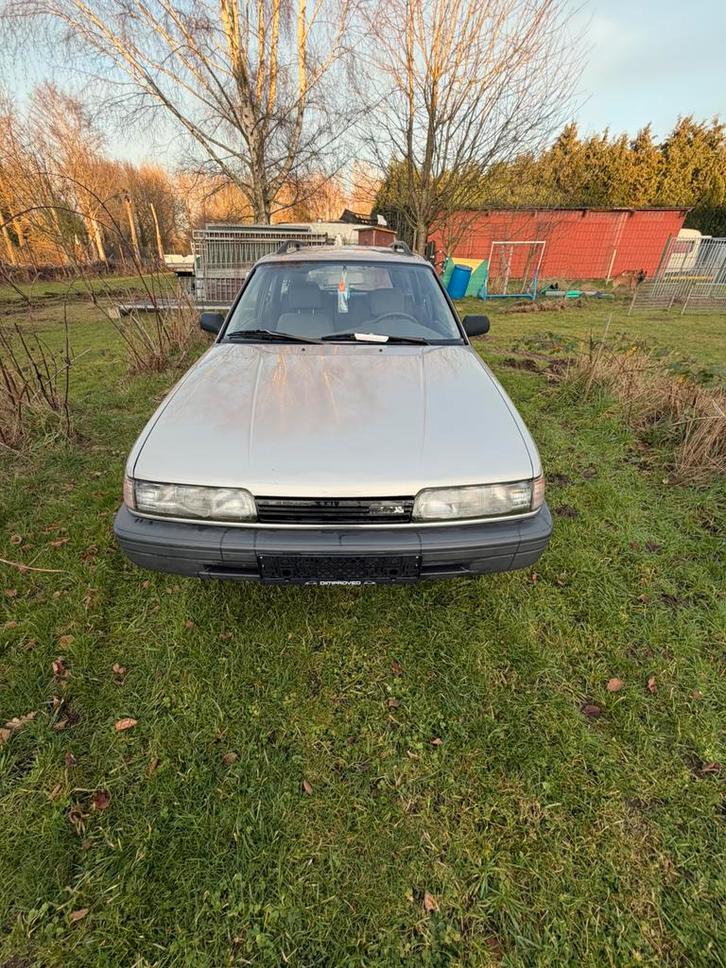 Mazda 626 1.8 benzine, Autos, Mazda, Particulier, Essence, Euro 1, Break, 5 portes, Boîte manuelle, Autres couleurs, Gris, Tissu