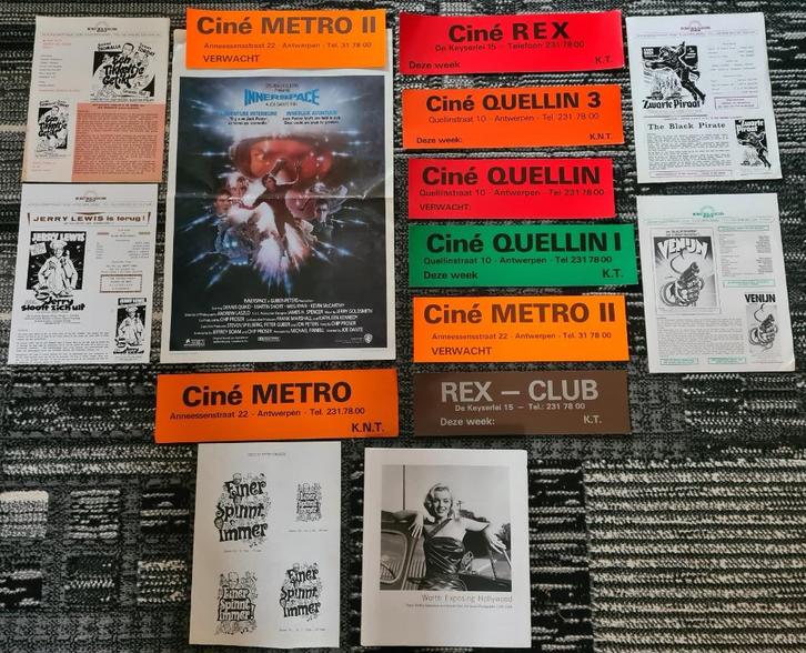 Cinema posters, Hollywoodboek,Rex,Metro,Quellin, Audio, Tv en Foto, Home Cinema-sets, Zo goed als nieuw, Overige spelers, Ophalen of Verzenden