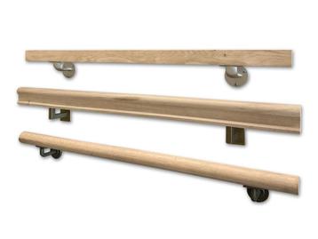 Trapleuning Massief eiken hout - Rond en vierkant - GOEDKOOP beschikbaar voor biedingen