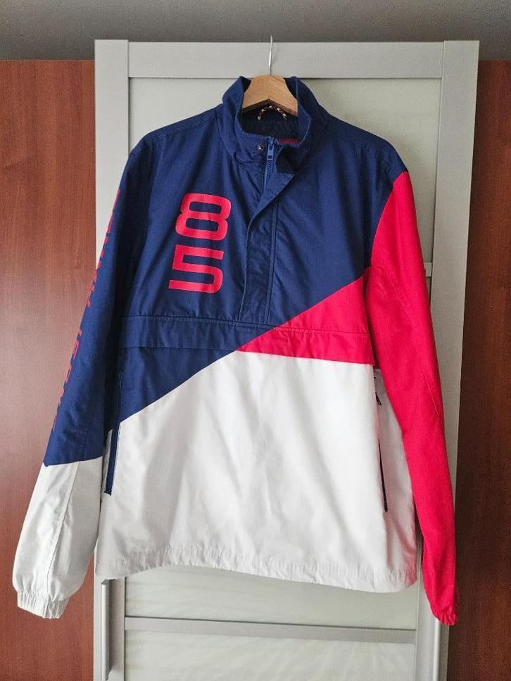 Tommy Hilfiger anorak, Kleding | Heren, Jassen | Zomer, Zo goed als nieuw, Maat 48/50 (M), Blauw, Ophalen of Verzenden