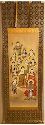 ZELDZAME 13 Boeddha JAPAN "KAKEJIKU", Antiek en Kunst, Ophalen of Verzenden