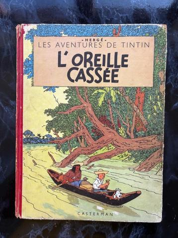 TINTIN - L' oreille cassée - B5 (feuillage bleu) - 1951 - BE beschikbaar voor biedingen