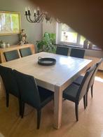 houten eik eettafel, Huis en Inrichting, Tafels | Eettafels, Ophalen, Vijf personen of meer, 100 tot 150 cm, 100 tot 150 cm