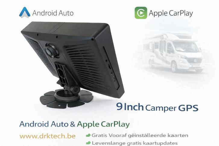 9” Android Dashcam GPS Tablet – Camper & Auto Navigatie-TMC, Caravans en Kamperen, Caravanaccessoires, Nieuw, Ophalen of Verzenden
