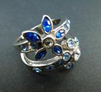 bague Dyrberg Core avec cristaux, Comme neuf, Bleu, Autres matériaux, Avec cristal