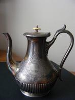 Belle théière ancienne en métal argenté, Enlèvement ou Envoi