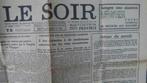 Le Soir mercredi 17 et 18 mai 1944 blz 1 en 2, Verzamelen, 1940 tot 1960, Krant, Ophalen of Verzenden