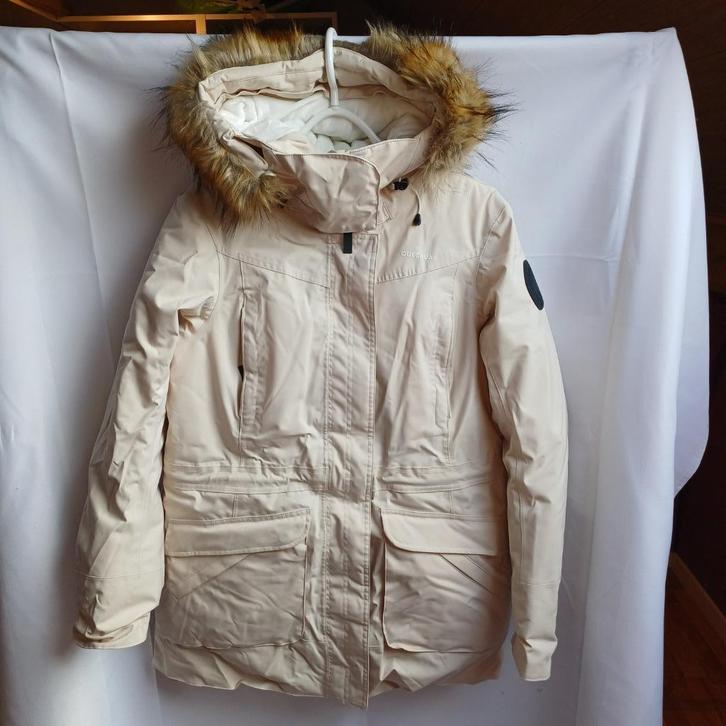dames winterparka -20C, Kleding | Dames, Jassen | Winter, Zo goed als nieuw, Maat 42/44 (L), Beige, Ophalen of Verzenden
