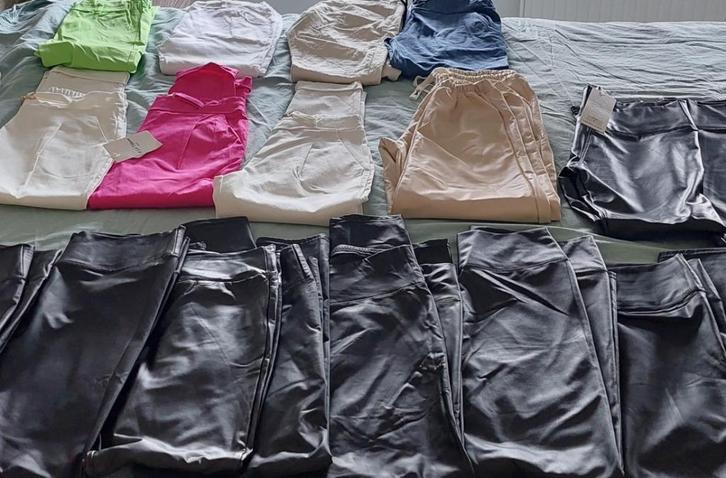 LOT DE LEGGINGS SIMILI CUIR + ..., Kleding | Dames, Broeken en Pantalons, Zo goed als nieuw, Overige kleuren, Ophalen