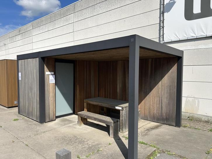 Expomodel Maluwi Tuinhoutcentrum Kontich, Tuin en Terras, Tuinhuizen, Gebruikt, Tuinhuis, Hout, 500 cm of meer, 200 tot 400 cm