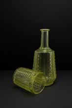 Carafe uranium vintage + verre assorti (scailmont), Enlèvement ou Envoi