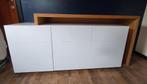Dressoir - wit met fineer, Huis en Inrichting, Ophalen, Gebruikt, 150 tot 200 cm, 25 tot 50 cm