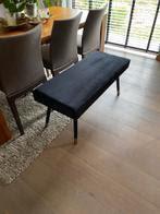 Banquette en velours noir, Maison & Meubles, Canapés | Sofas & Chaises Longues, Enlèvement, Comme neuf
