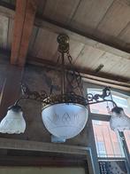 Grote Art Deco luster glas, Antiek en Kunst, Ophalen